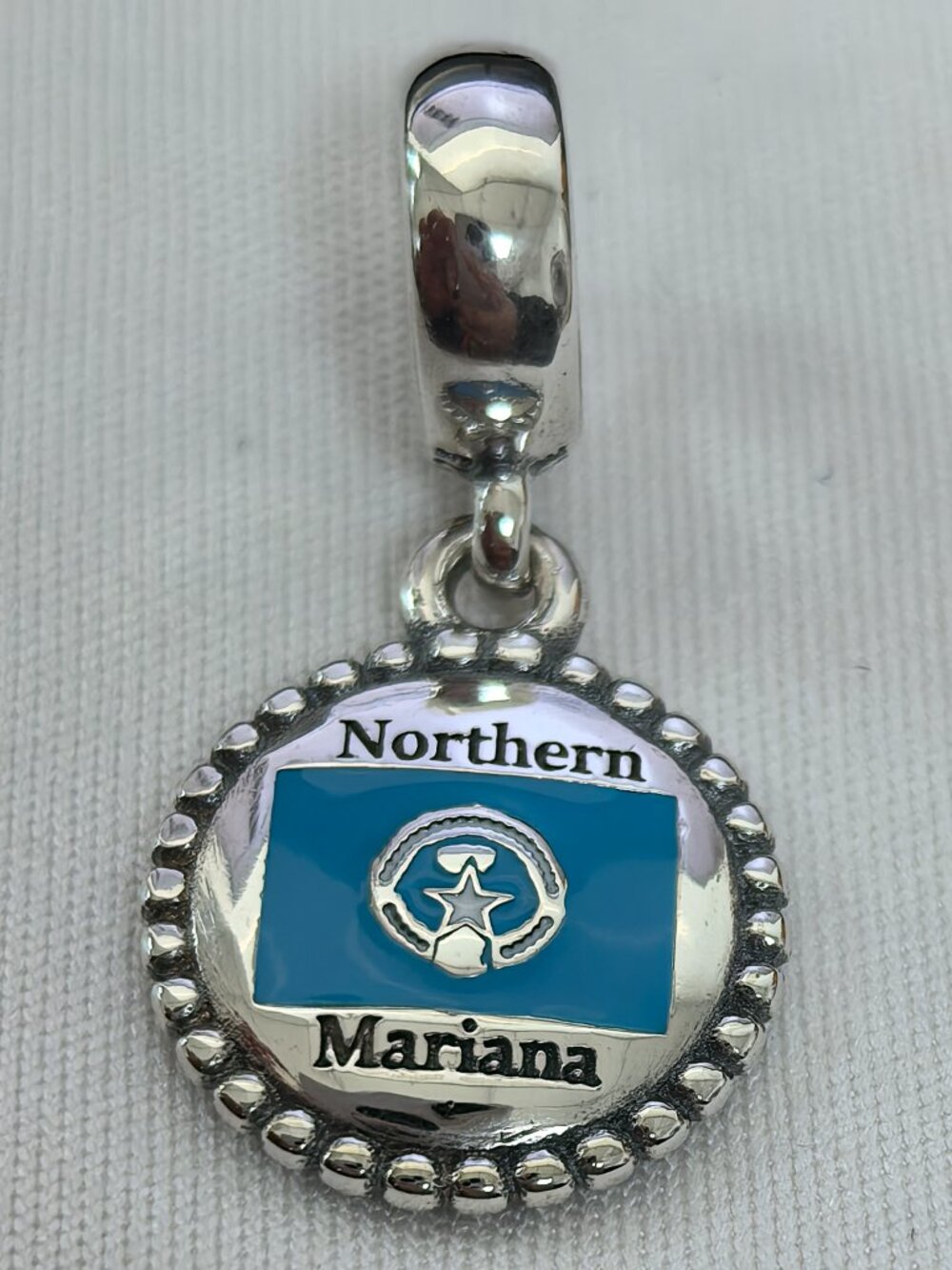 Pandora Northern Mariana Exclusive Dangle Charm Pendant, S925 Silver Jewelry